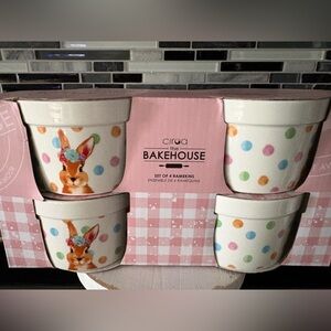 Circa Bakehouse Polka Dot Set of 4 Ramekins